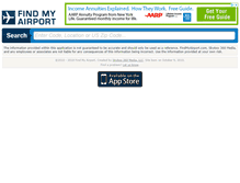 Tablet Screenshot of findmyairport.com